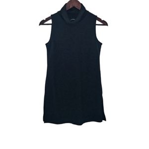 INC International Concepts Women’s Black Sleeveless Turtleneck Knit Tunic Top XS